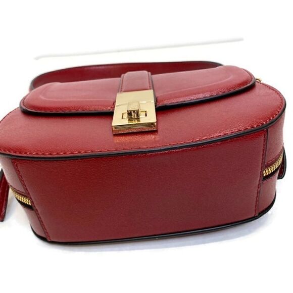 CARPISA RED Faux Leather Mini Shoulder Handbag NWOT - Picture 8 of 10